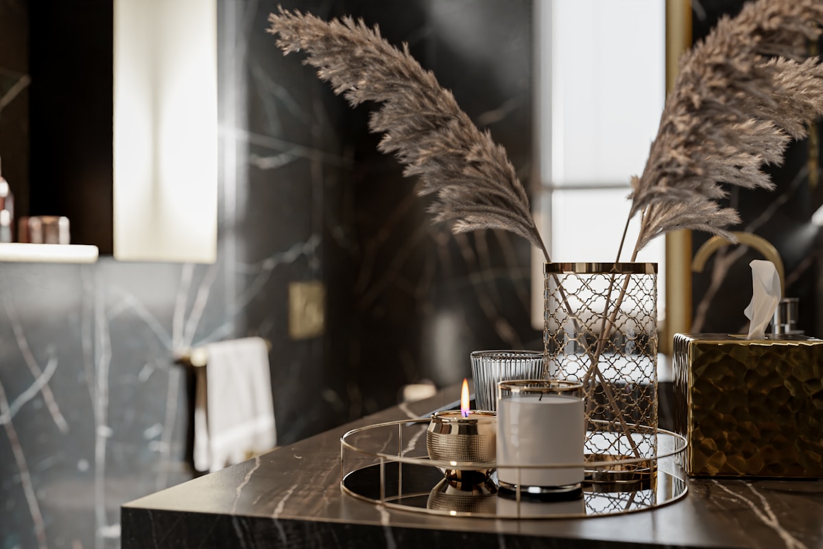 Contemporary luxury bathroom with underfloor heating